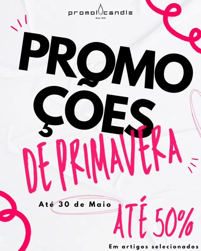 🌺🌹🌸PROMOÇÕES DE PRIMAVERA!!🌸🌹🌺
Promoções acabam dia 30 de Maio, descontos até 50% em artigos selecionados.
Venha nos visitar e aproveitar as promoções!