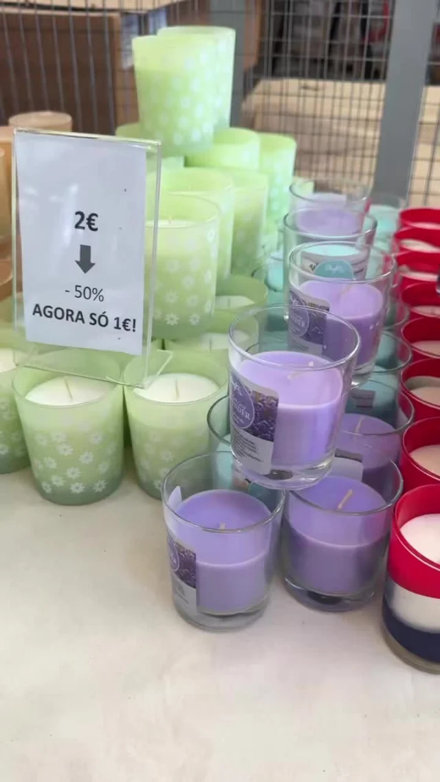Promoções até ao final do mês! 🎉
Aproveita descontos até 50%!

Copos  com vela perfumada e outros artigos a partir de apenas 0,75€!